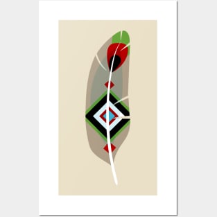 Ethnic Feather Posters and Art